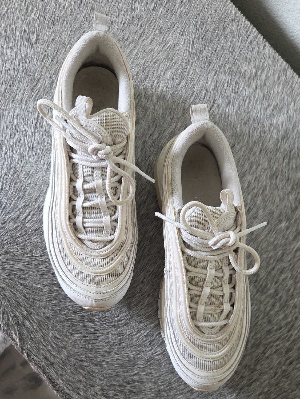 Nike White Air Max 97 Low-Profile Sneakers - Picture 8 of 9